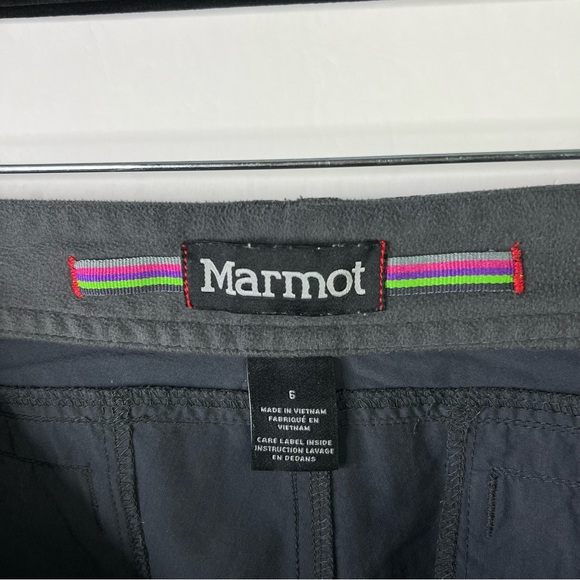 Marmot Hiking Climbing Convertible Pants RollUp Lightweight Outdoors Grey Size 6 - Picture 3 of 9